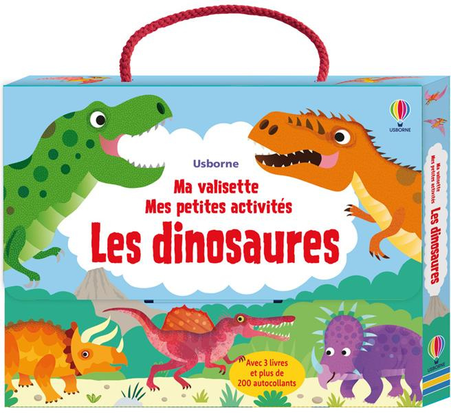 Les dinosaures. Ma valisette. Mes petites activités. Avec 3 livres et plus de 200 autocollants