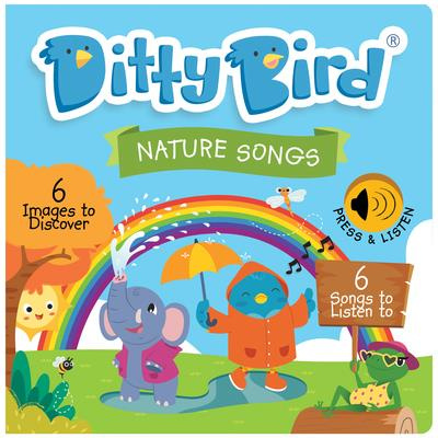 Ditty bird - livre musical sensoriel bebe des comptines sur les saisons, le jardin