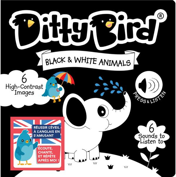 Ditty bird - livre musical sensoriel bebe des sons des animaux