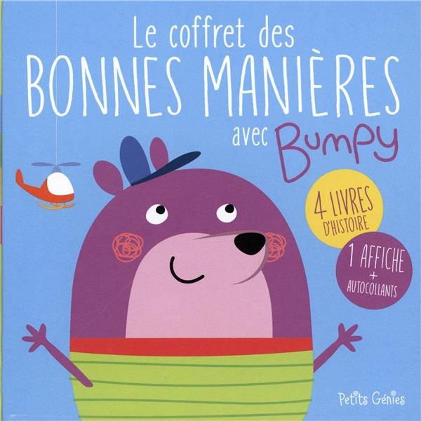 Le coffret des bonnes manières avec Bumpy. Avec 4 livres d'histoire : Saluer ; S'excuser ; Demander