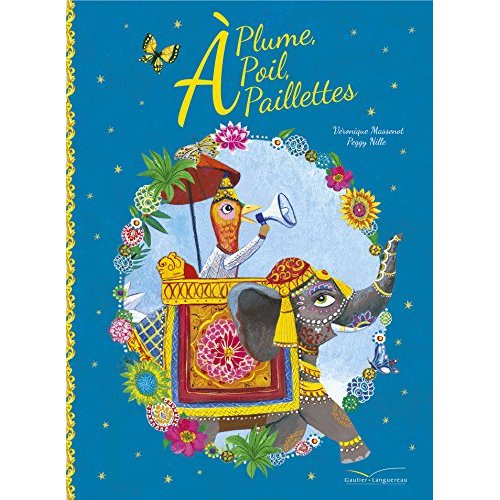 A plume, poil, paillettes