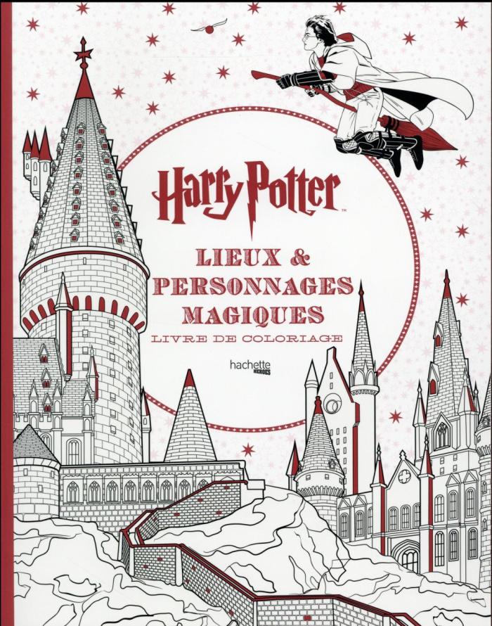 Lieux et personnages magiques Harry Potter. Livre de coloriage