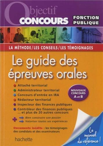 Le guide des épreuves orales