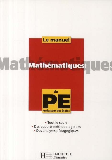Mathématiques du Professeur des Ecoles