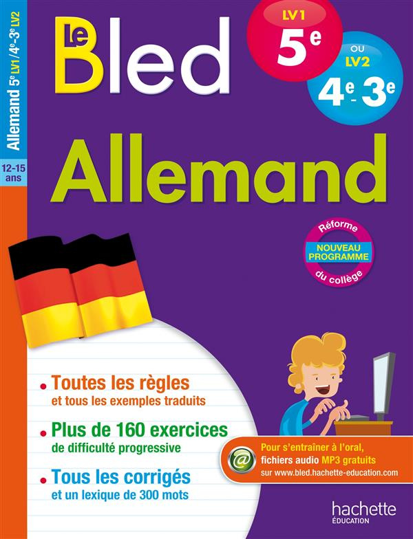 Allemand 5e LV1 ou 4e-3e LV2 Le Bled. Edition 2016