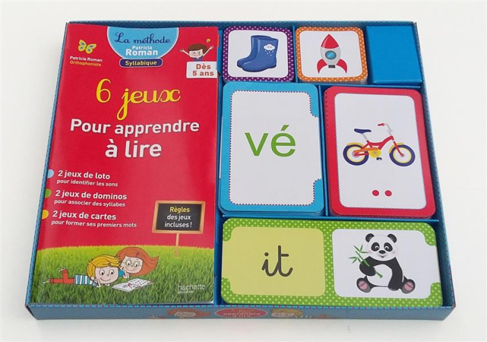 6 jeux pour apprendre à lire. A partir de 5 ans, avec 6 jeux