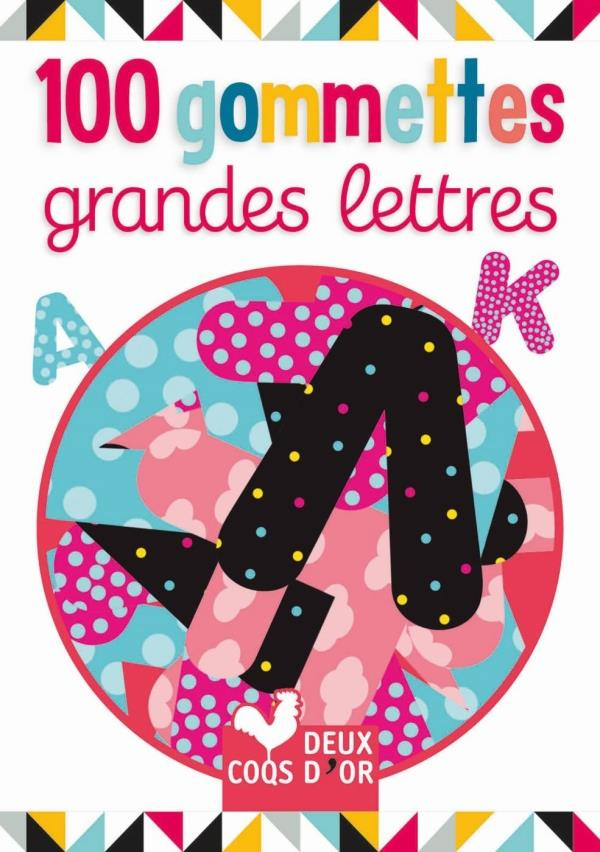 100 gommettes grandes lettres
