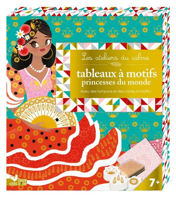 Tableaux à motifs princesses du monde. Avec des tampons et des cartes à motifs !