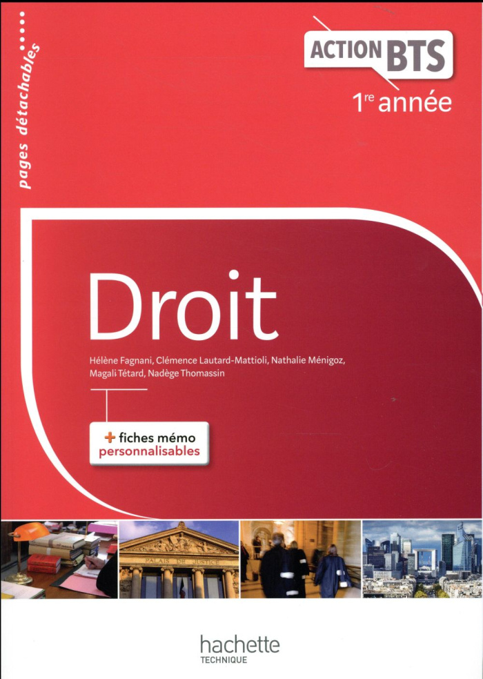 Droit 1re année BTS. Edition 2017