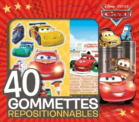 CARS, PETITE POCHETTE GOMMETTES 40
