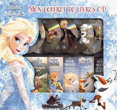 Mon coffret de livres CD La Reine des neiges. L'histoire du film ; Une fête givrée, l'histoire du fi