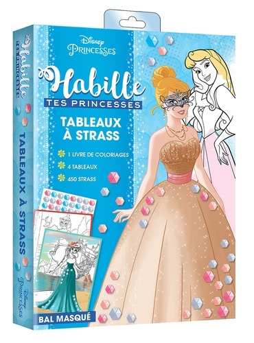 Habille tes princesses tableaux à strass Disney princesses bal masqué