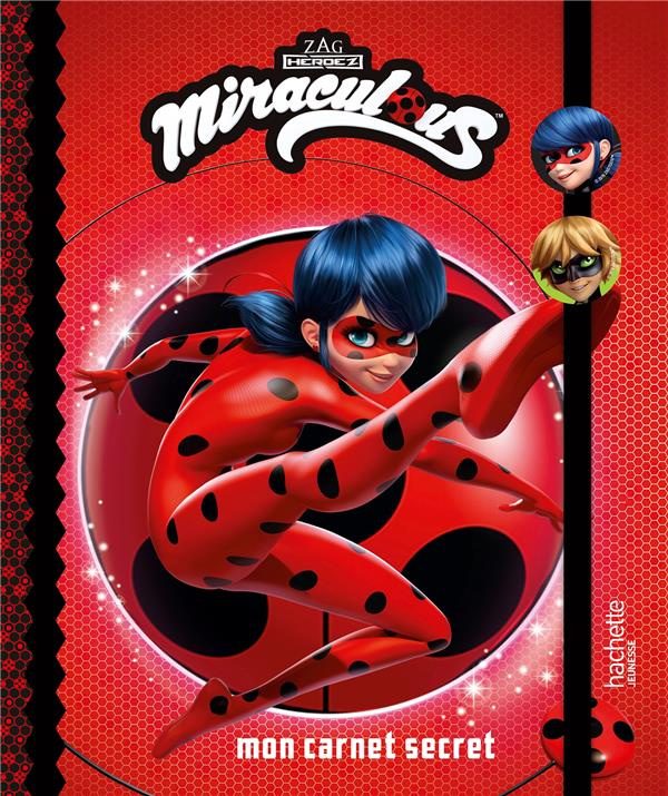 Mon carnet secret Miraculous. Avec 2 badges