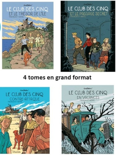 Le Club des Cinq (BD) : Pack en 4 volumes : Le club des cinq et le trésor de l'île ; Le club des cin