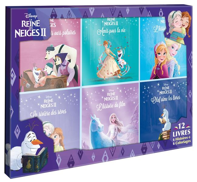 Disney La Reine des Neiges II. Coffret en 12 volumes : La Reine des Neiges, l'histoire du film ; Ola