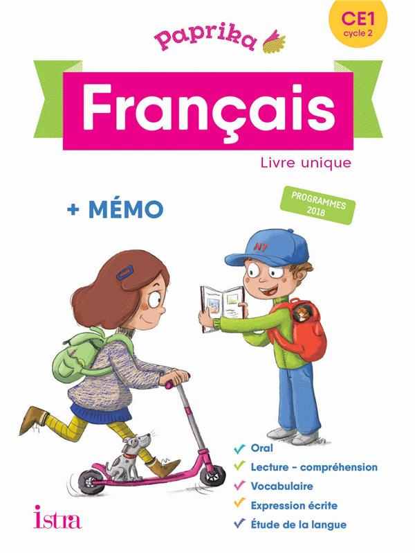 Français CE1 cycle 2 Paprika. Livre élève, Edition 2019