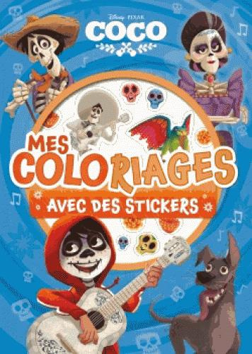 Mes coloriages avec stickers Coco