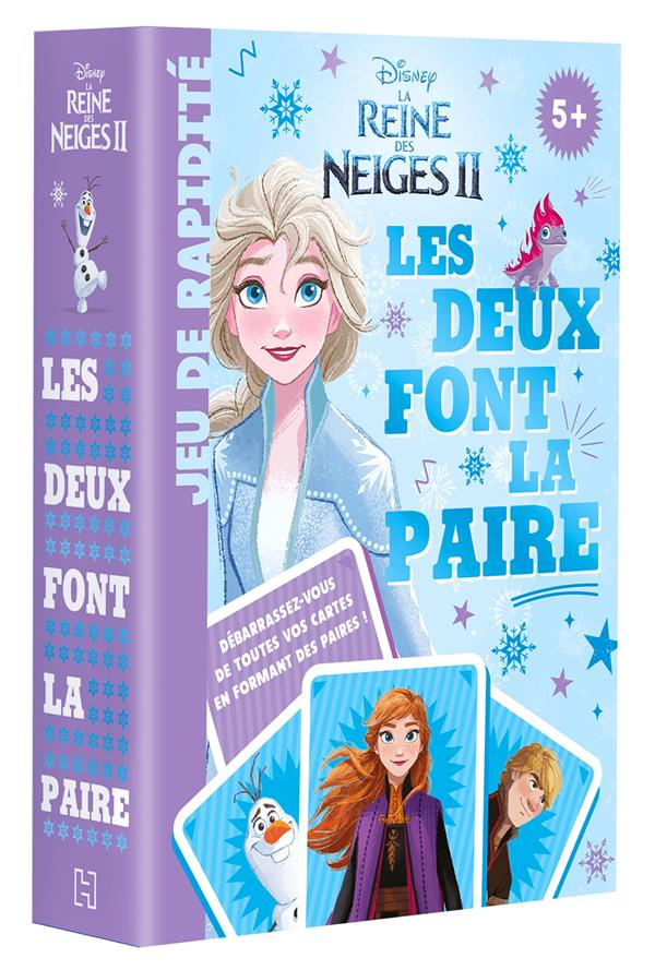 LA REINE DES NEIGES 2 - JEUX DE CARTES - LES DEUX FONT LA PAIRE - DISNEY