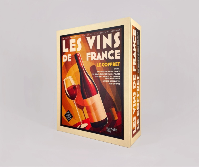 Les vins de France. Le coffret. Avec 1 carte des vins, 14 cartes postales, 3 stop-gouttes, 3 affiche