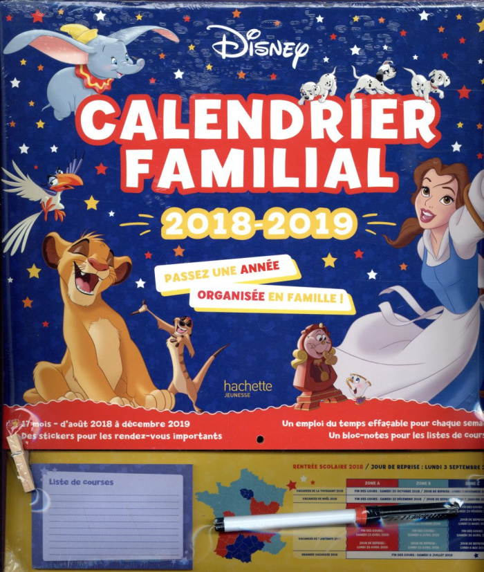 Calendrier familial Disney