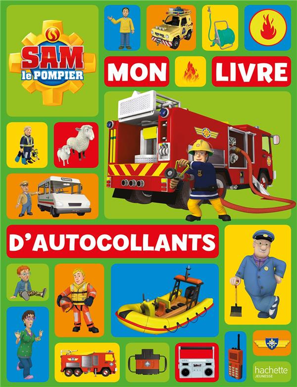 Mon livre d'autocollants Sam le Pompier