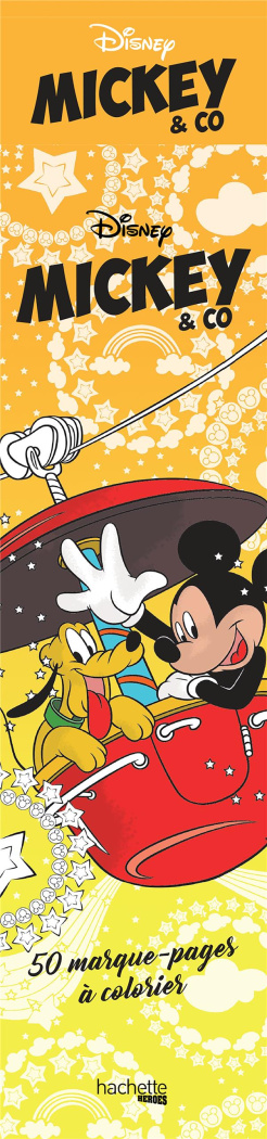 DISNEY MICKEY & CO - 50 MARQUE-PAGES A COLORIER