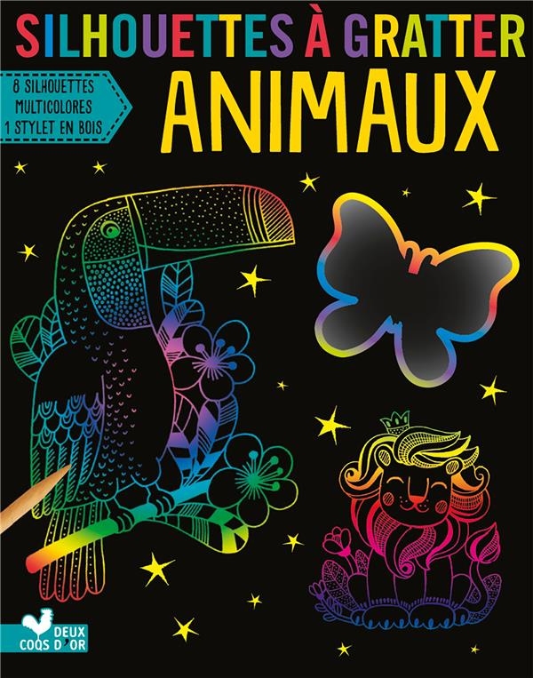 Silhouettes à gratter animaux