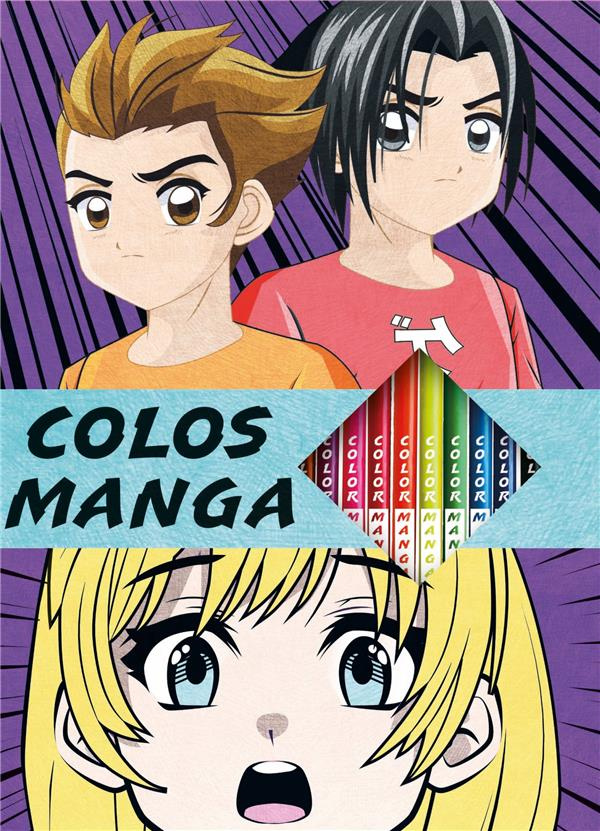 Colos manga. Avec 25 colos mystères et des crayons de couleur fluo