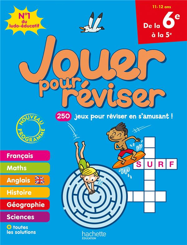 Jouer pour réviser de la 6e à la 5e. Avec un crayon, Edition 2020