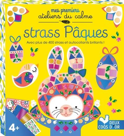 Strass Pâques. Avec plus de 400 strass et autocollants brillants ! Contient : 3 tableaux, des strass