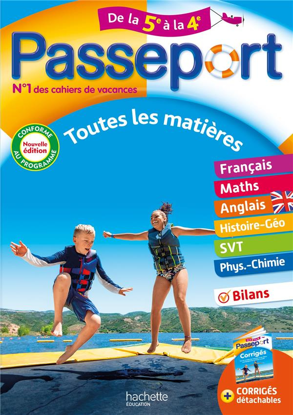 Passeport Toutes les matières de la 5e à la 4e. Edition 2022