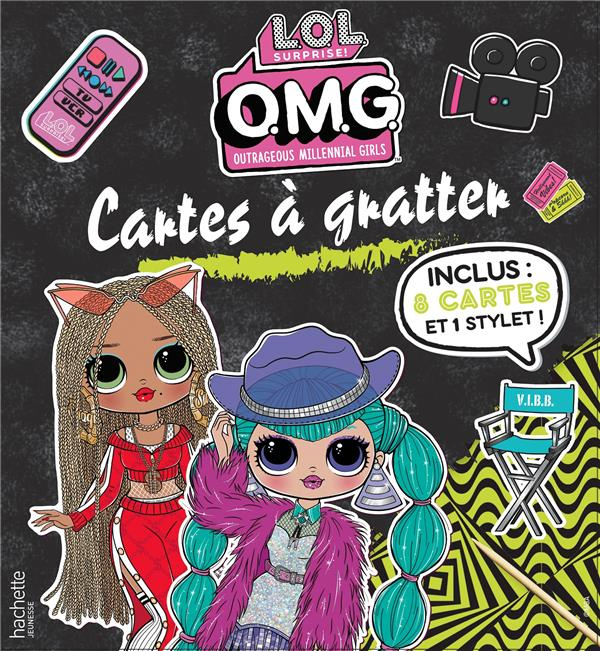 Cartes à gratter L.O.L. Surprise O.M.G. Outrageous Millennial Girls. Inclus : 8 cartes et 1 stylet