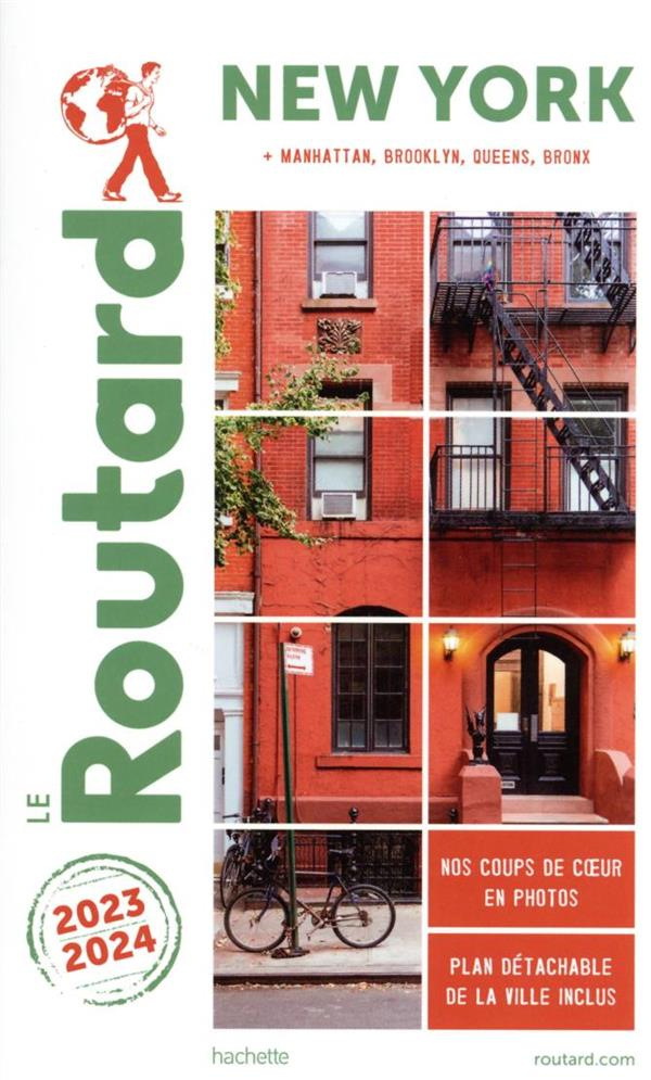 New York. Manatthan, Brooklyn, Queens, Bronx, Edition 2023-2024, avec 1 Plan détachable
