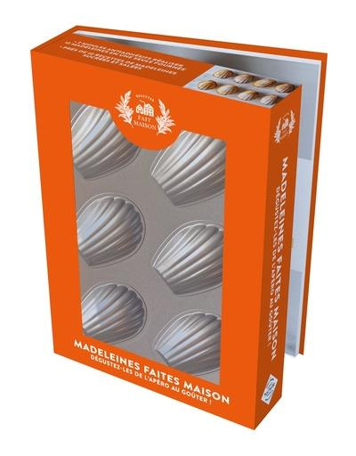 Madeleines faites maison. Dégustez-les de l'apéro au goûter ! Coffret avec 6 moules de 12 madeleines
