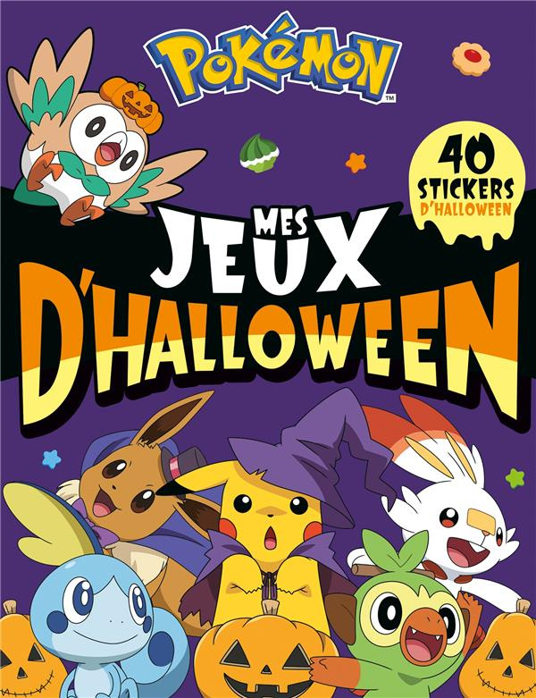 Pokemon Mes jeux monstrueux d'Halloween. Avec 40 stickers Halloween