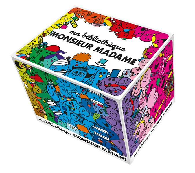 Ma bibliothèque Monsieur Madame. Coffret avec M. Aventure ; Mme Terreur ; Mme Malchance ; M. Génial