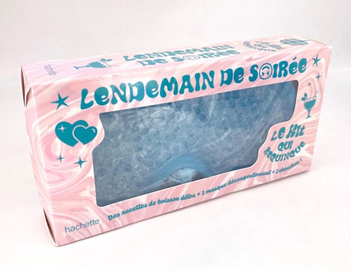 Coffret Lendemain de soirée, le kit qui requinque. Des recettes de boisson détox 1 masque déconges