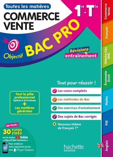 Toutes les matières Commerce Vente 1re Tle. Edition 2025