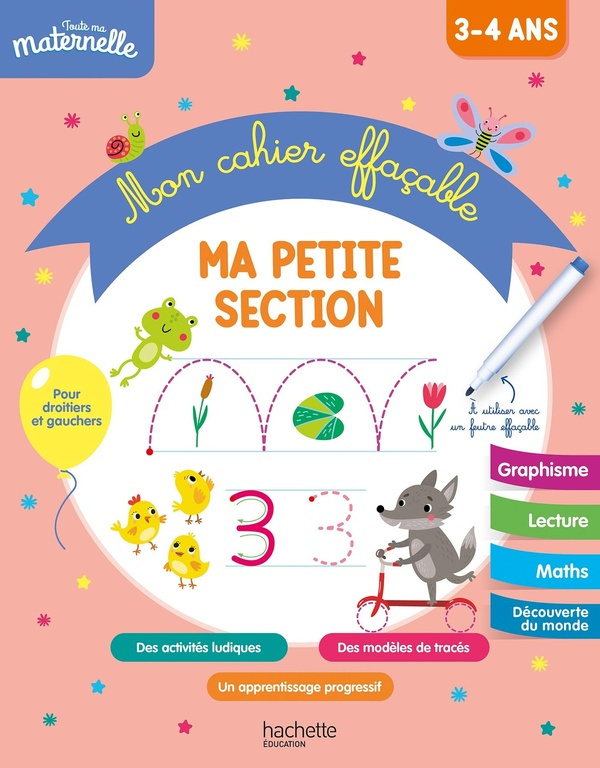 Mon cahier effaçable. Ma petite section