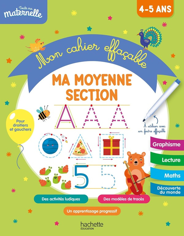 Mon cahier effaçable. Ma moyenne section