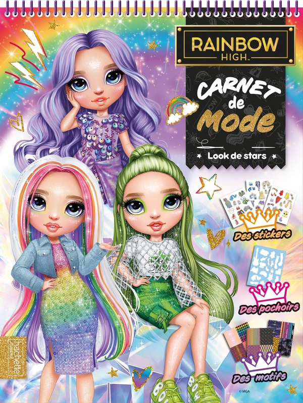 Carnet de mode Rainbow High. Look de stars