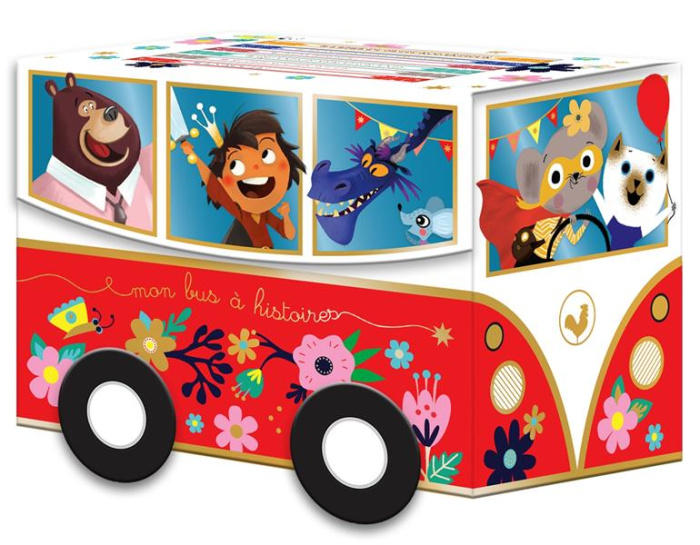 Mon bus à histoires. Coffret en 6 volumes : L'épée du petit roi Arthur ; Mon premier ABCdaire ; Papa