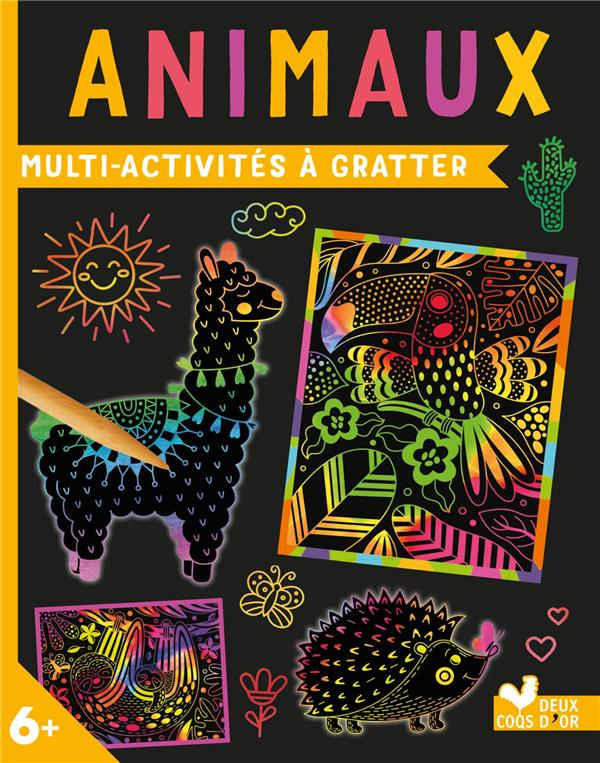 Animaux. Avec 8 cartes à gratter, 1 stylet en bois