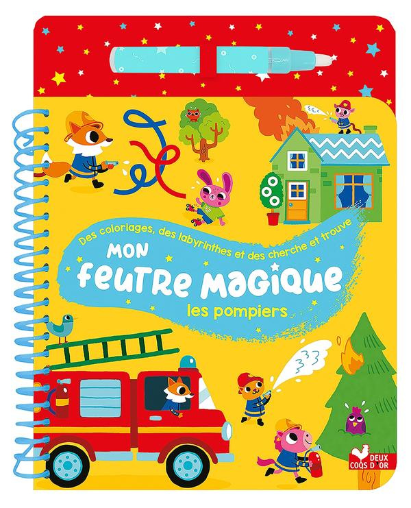 Mon feutre magique Les pompiers. Avec feutre à réservoir d'eau