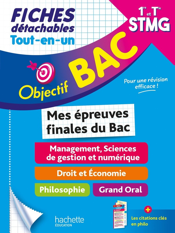 Mes épreuves finales du Bac 1re et Tle STMG