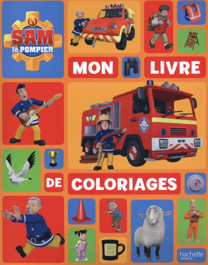 Mon livre de coloriages Sam le pompier
