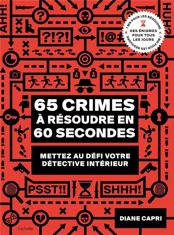 65 crimes à résoudre en 60 secondes. Mettez au défi votre détective intérieur