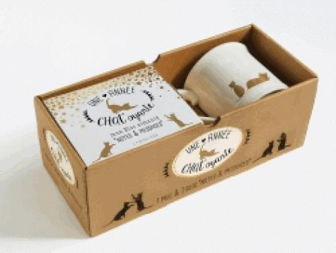 Une année chat'oyante. 1 mug et 1 blog "notes et messages"