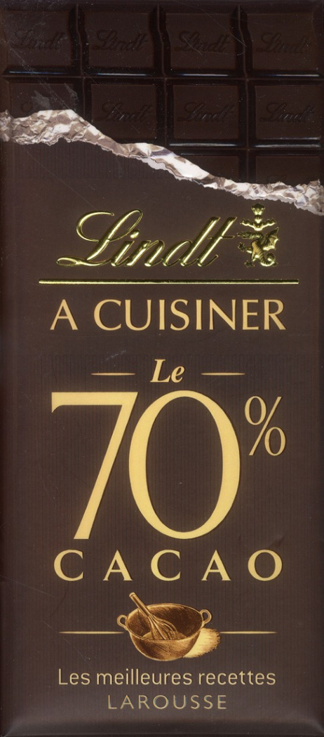 Lindt à cuisiner, Le 70 % cacao. Les meilleures recettes