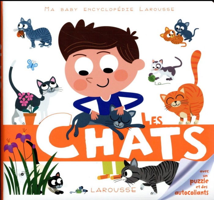 Les chats. Avec un puzzle et des autocollants